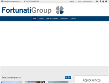 Tablet Screenshot of fortunatigroup.it